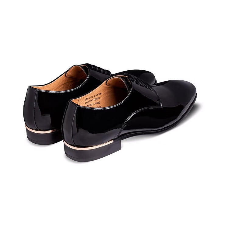 Patent Black & Gold Shoe