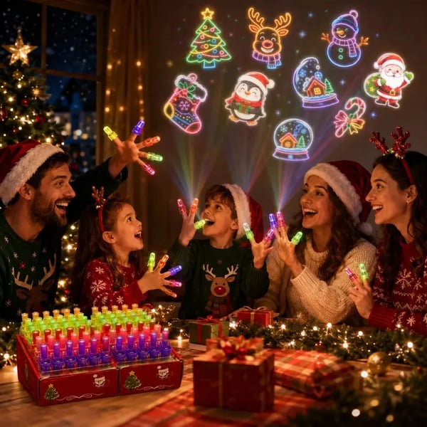 👻 🎃Halloween Finger Projector Rings - LED Party Favors For Kids