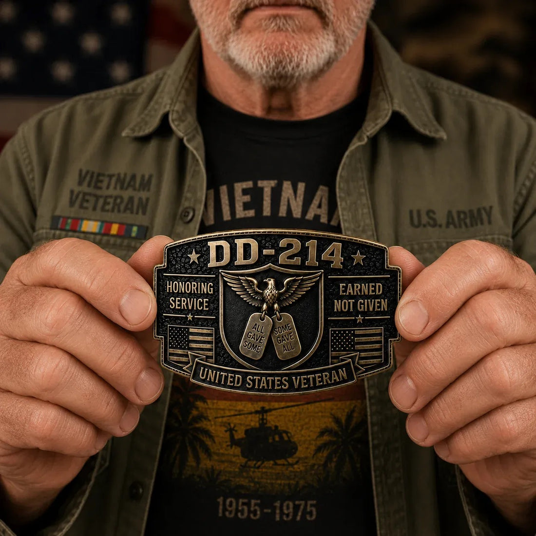 🔥LAST DAY 50% OFF-🎖️DD-214 Veteran Honor Belt Buckle (✨2026 Limited Edition)